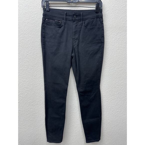 Athleta Jeans Womens Size 4P Black Flex Ultra Skinny Jeans Fall Winter Dark Wash - Picture 1 of 4
